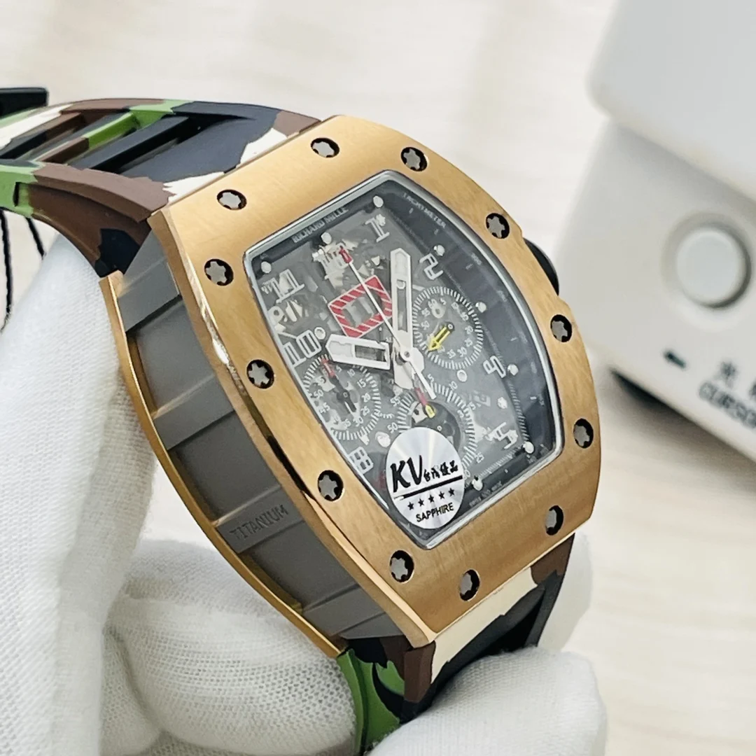 Richard Mille RM Titanium Black Dial RM 011 — photographed off the sweep