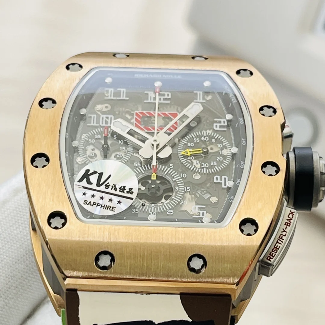 Richard Mille RM Titanium Black Dial RM 011 — photographed off the sweep