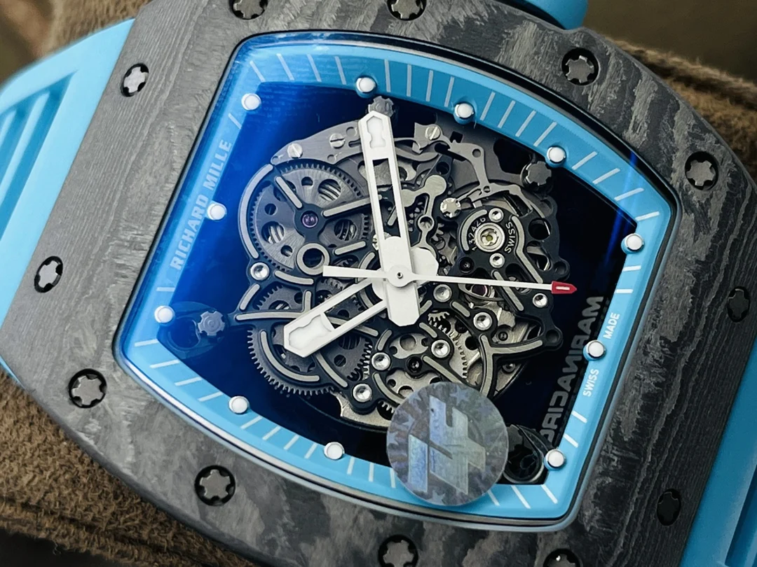 Richard Mille RM Titanium Black Dial RM 055 — photographed off the sweep