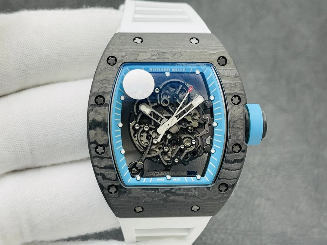Richard Mille RM Titanium Black Dial RM 055 — photographed off the sweep