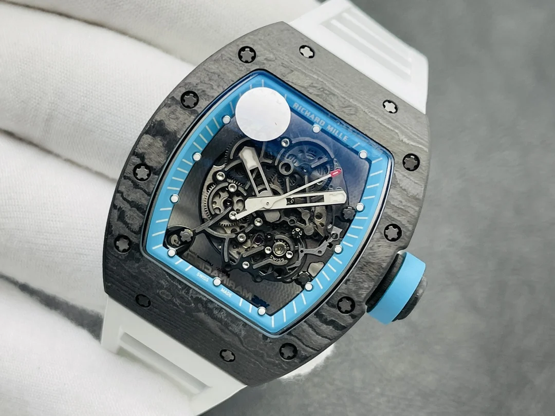 Richard Mille RM Titanium Black Dial RM 055 — photographed off the sweep