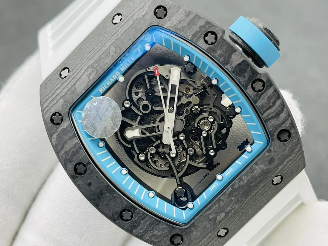 Richard Mille RM Titanium Black Dial RM 055 — photographed off the sweep