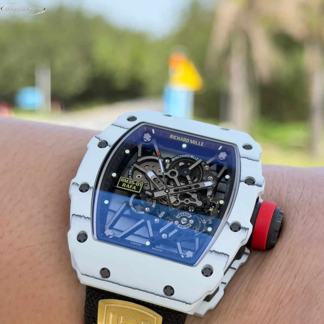 Richard Mille RM Titanium Black Dial RM 35-01 — photographed off the sweep