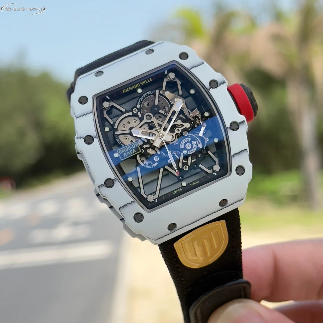 Richard Mille RM Titanium Black Dial RM 35-01 — photographed off the sweep