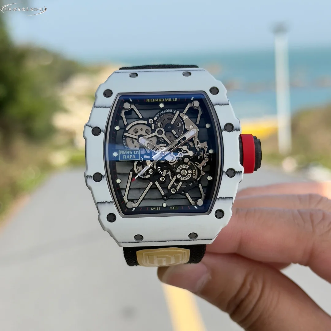 Richard Mille RM Titanium Black Dial RM 35-01 — photographed off the sweep