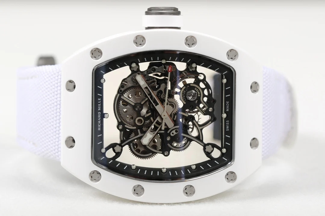 Richard Mille RM Titanium Blue Dial RM 055 49.90mm — detail