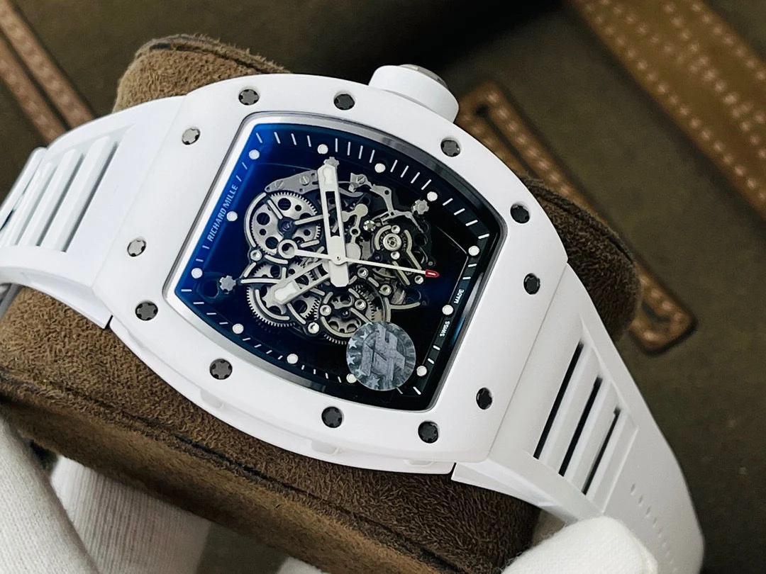 Richard Mille RM Titanium White Dial RM 055 — photographed off the sweep