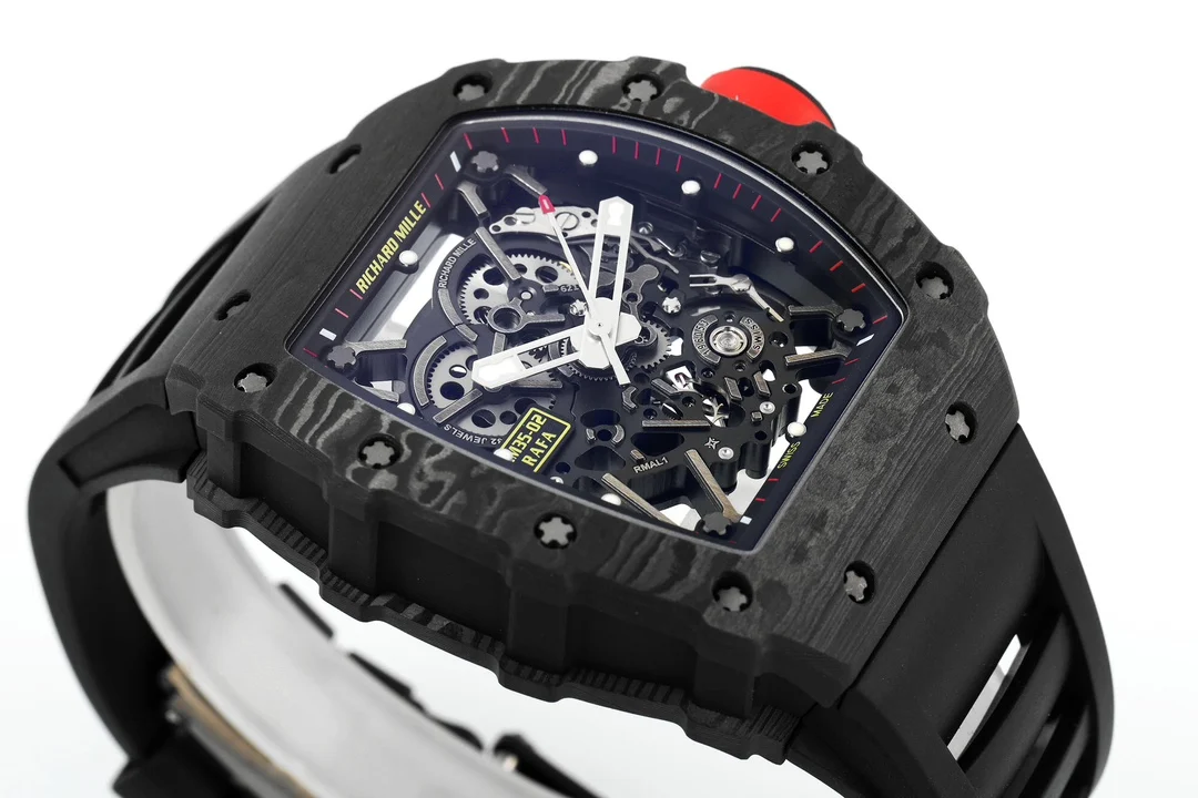 Richard Mille RM Titanium White Dial RM 35-02 — photographed off the sweep