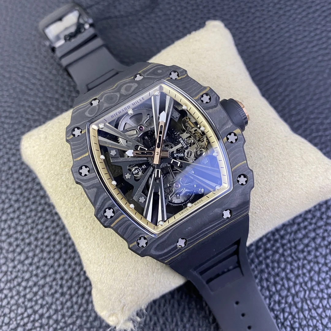 Richard Mille RM Tourbillon Carbon RM 12-01 — photographed off the sweep