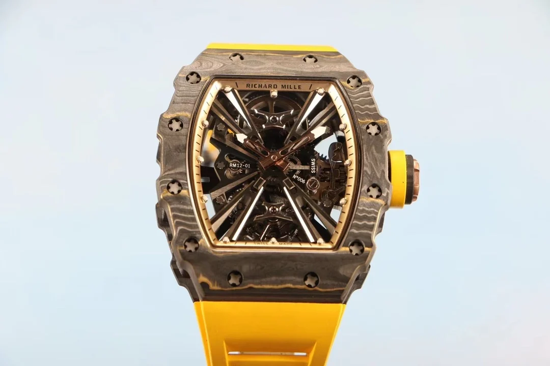 Richard Mille RM Tourbillon Carbon RM 12-01 — photographed off the sweep