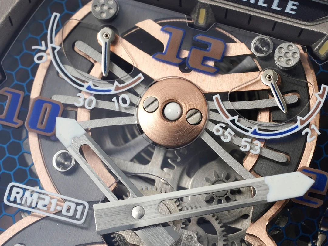 Richard Mille RM Tourbillon Carbon RM 21-01 — photographed off the sweep