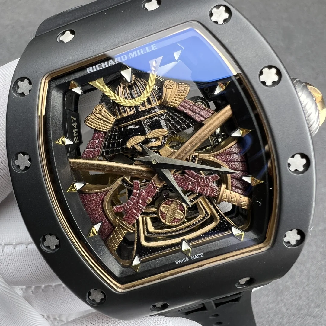 Richard Mille RM Tourbillon Ceramic RM 47 — photographed off the sweep