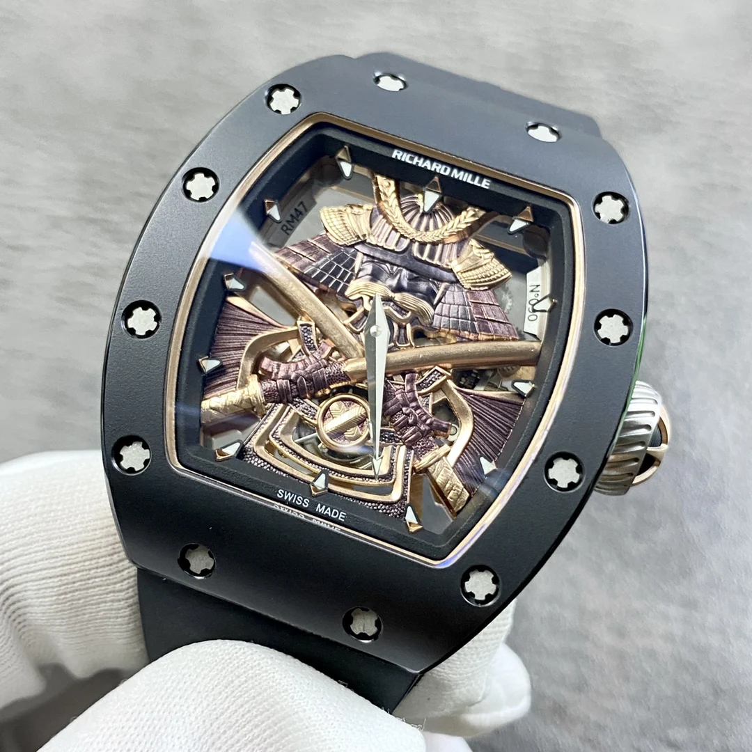 Richard Mille RM Tourbillon Ceramic RM 47 — photographed off the sweep