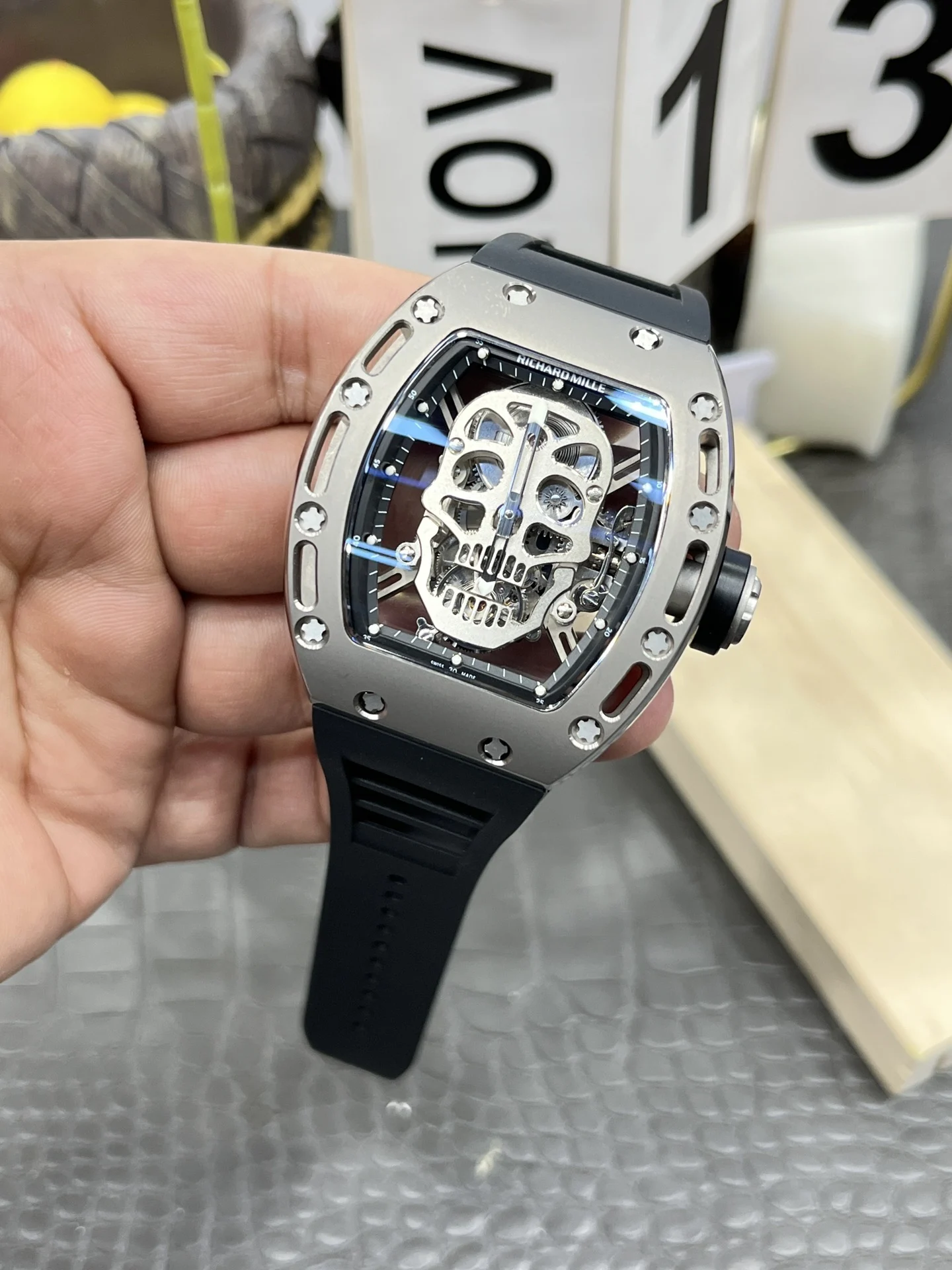 Richard Mille RM Tourbillon RM 052 50mm — photographed off the sweep