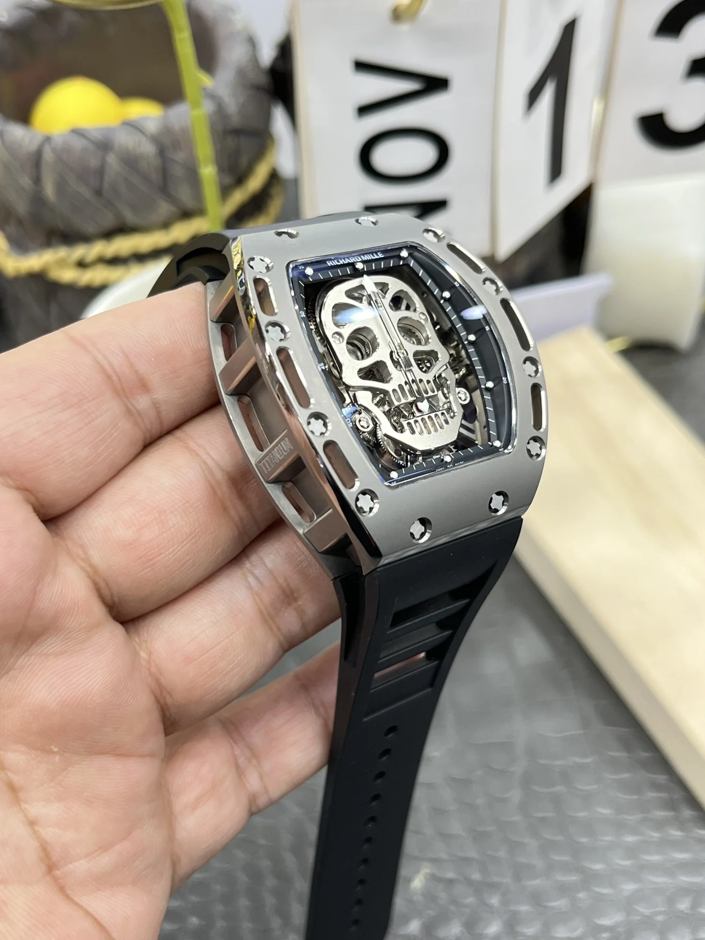 Richard Mille RM Tourbillon RM 052 50mm — photographed off the sweep