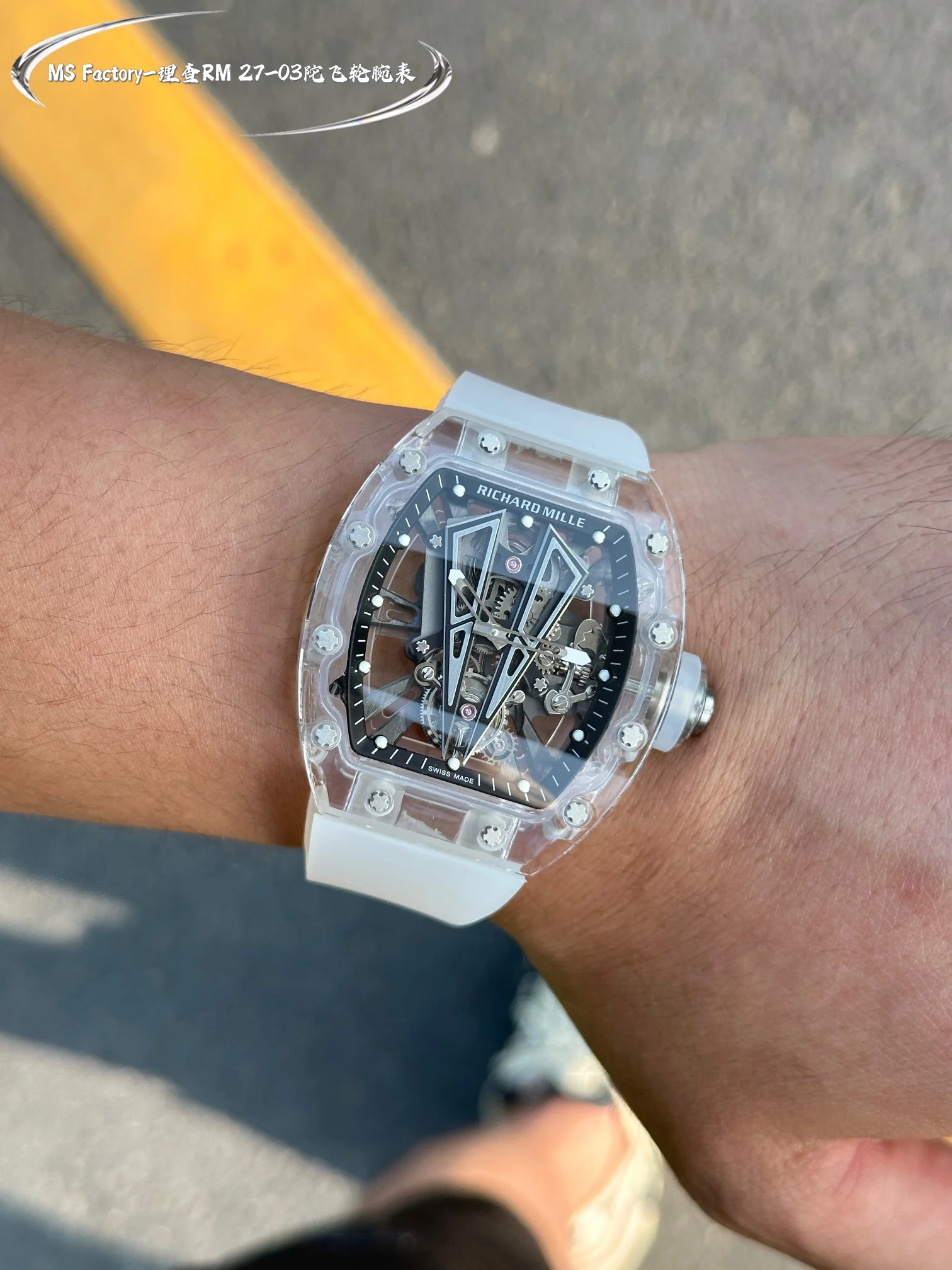 Richard Mille RM Tourbillon RM 27-03 — photographed off the sweep