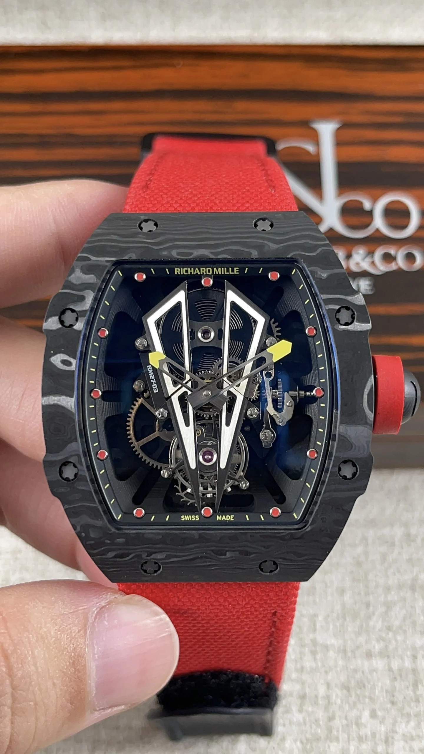 Richard Mille RM Tourbillon RM 27-03 — photographed off the sweep