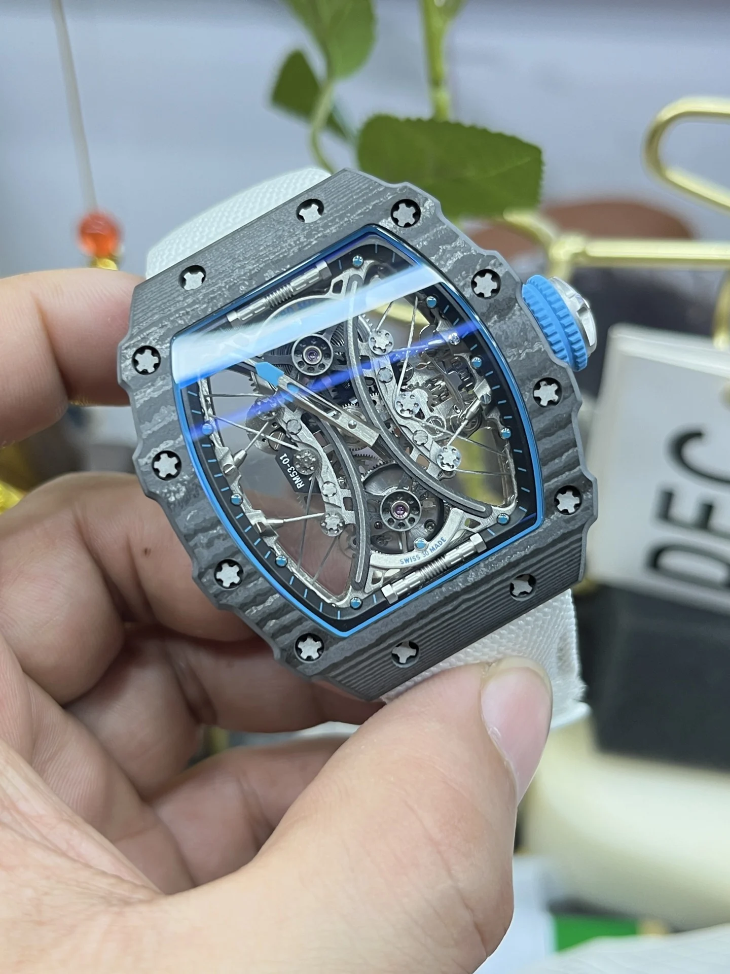 Richard Mille RM Tourbillon RM 53-01 — photographed off the sweep