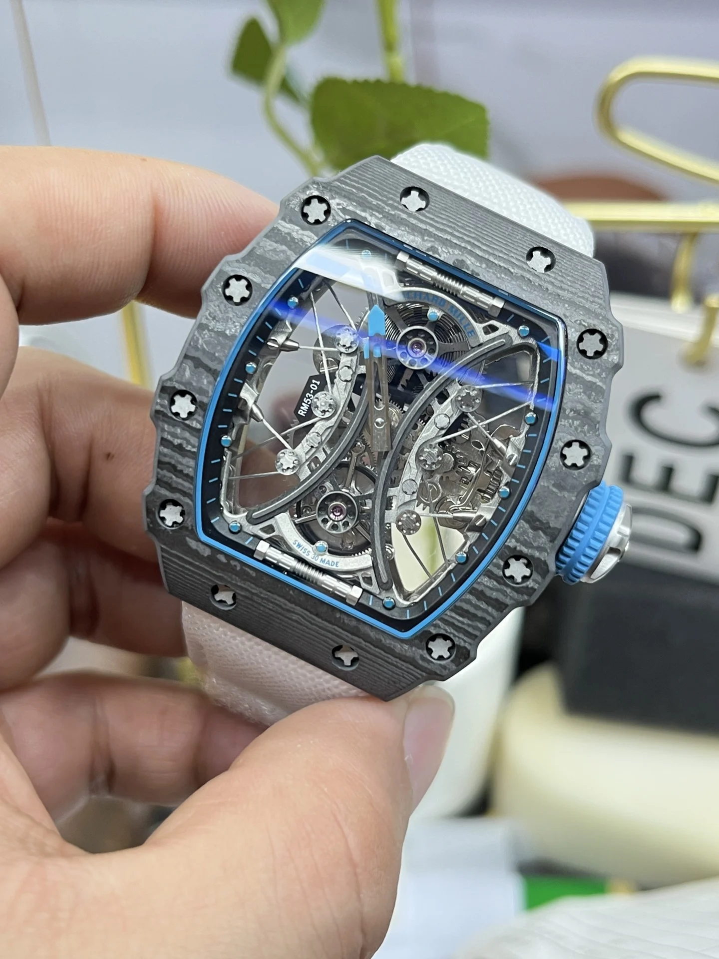 Richard Mille RM Tourbillon RM 53-01 — photographed off the sweep