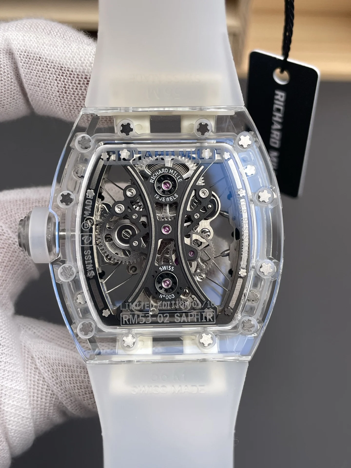 Richard Mille RM Tourbillon RM 53-02 — photographed off the sweep