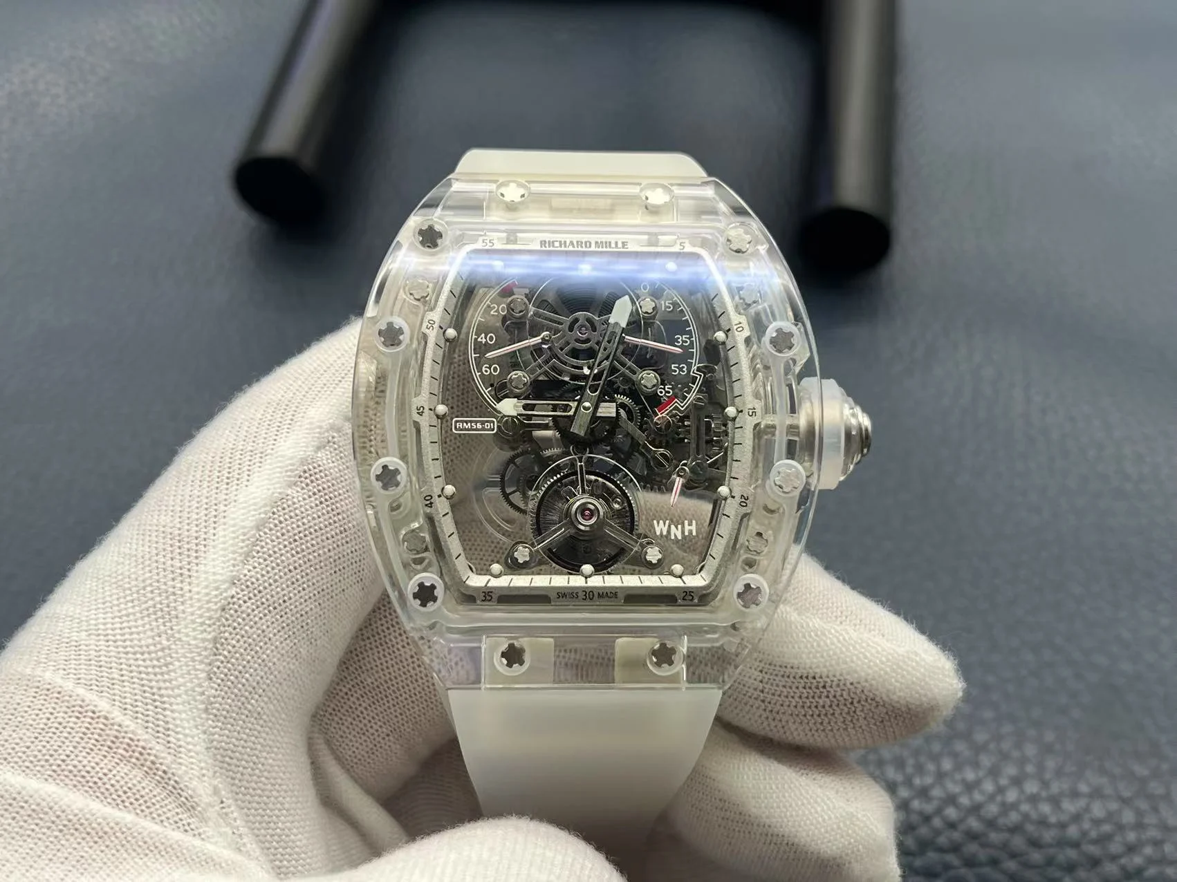 Richard Mille RM Tourbillon RM 56-01 — photographed off the sweep