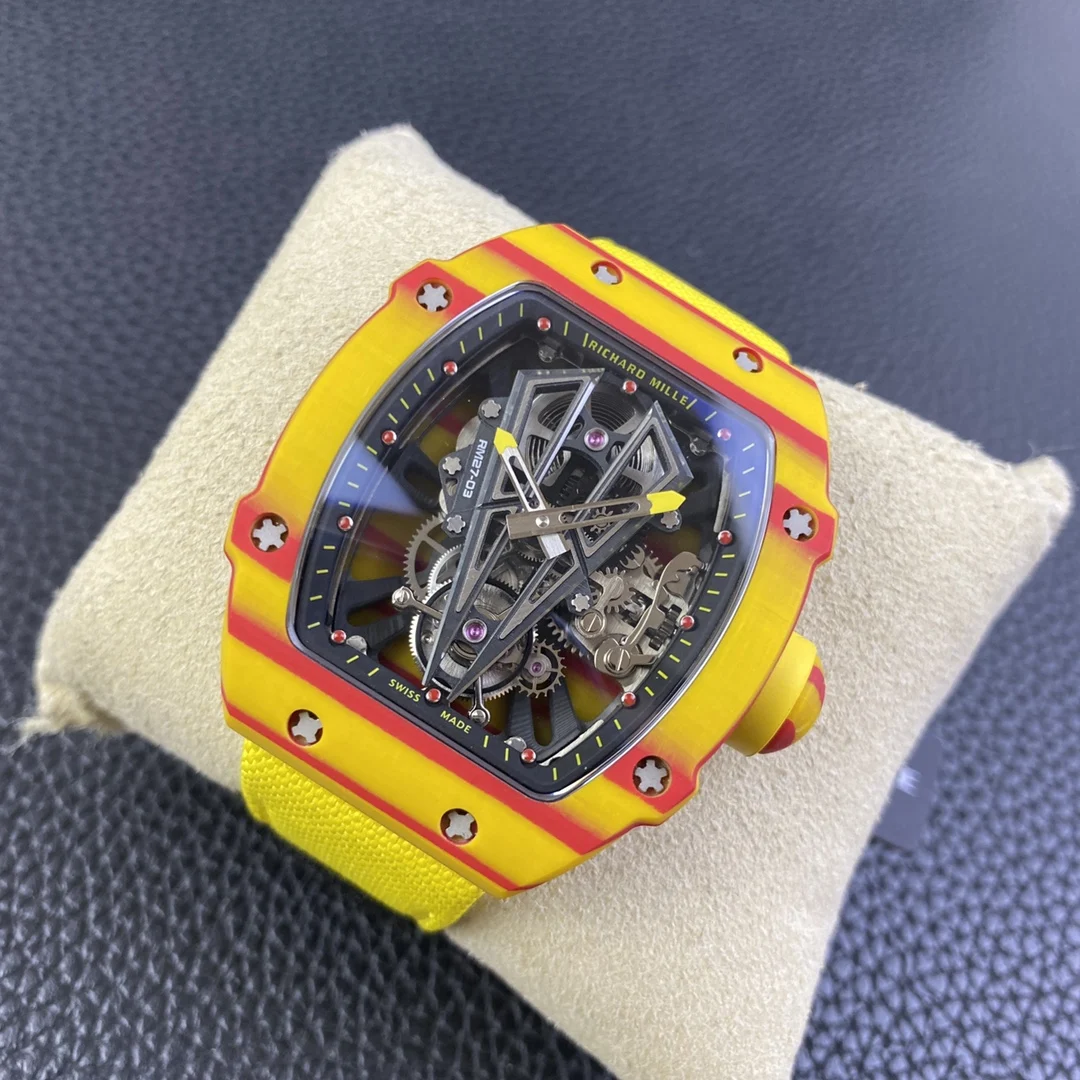 Richard Mille RM Tourbillon Titanium Black Dial RM 27-03 — photographed off the sweep