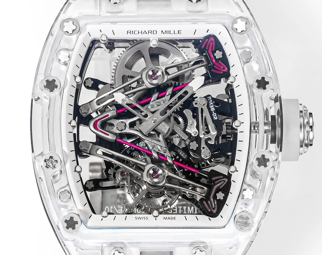 Richard Mille RM Tourbillon Titanium Pink Dial RM 38-02 — detail