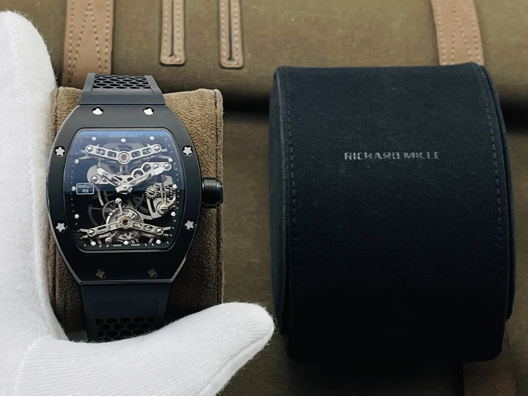Richard Mille RM Tourbillon Titanium RM 027 40mm — photographed off the sweep