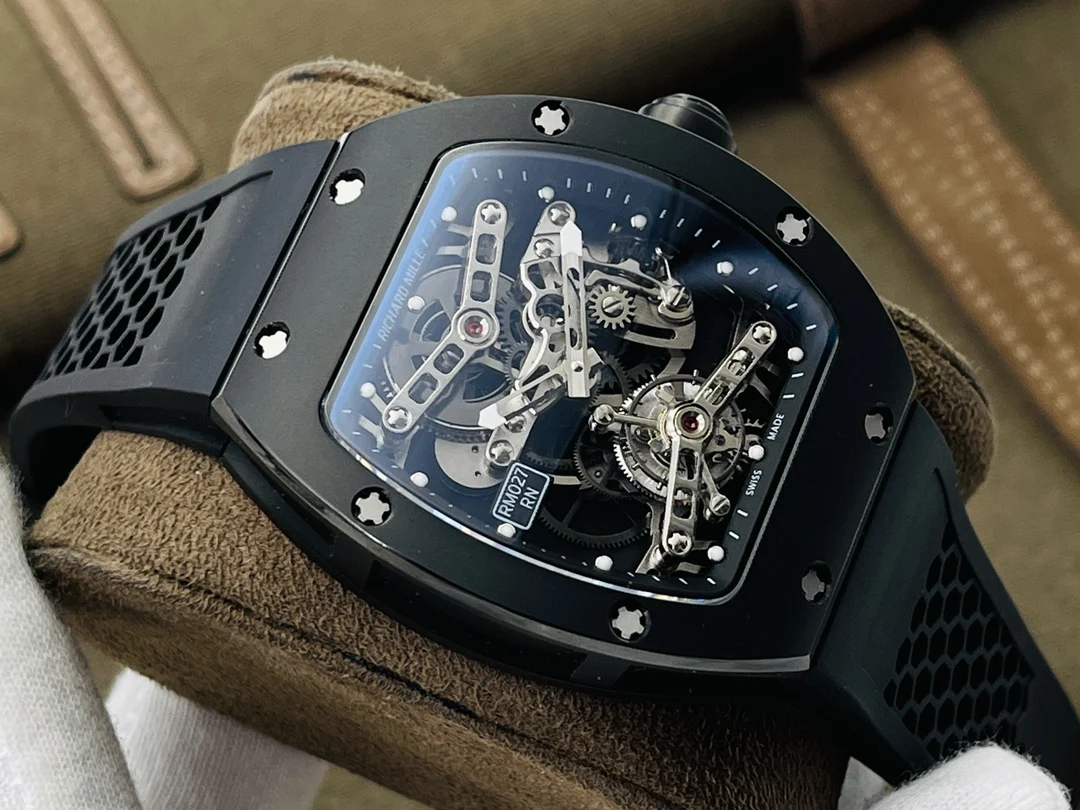 Richard Mille RM Tourbillon Titanium RM 027 40mm — photographed off the sweep