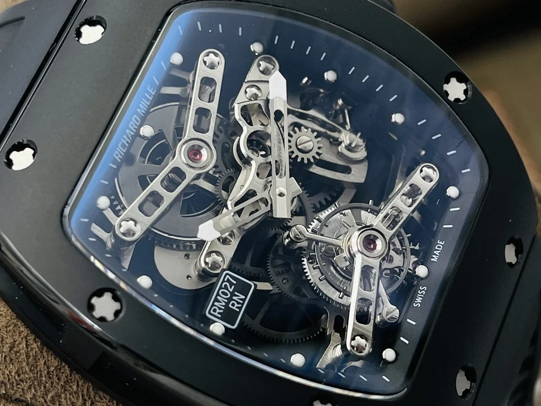 Richard Mille RM Tourbillon Titanium RM 027 40mm — photographed off the sweep