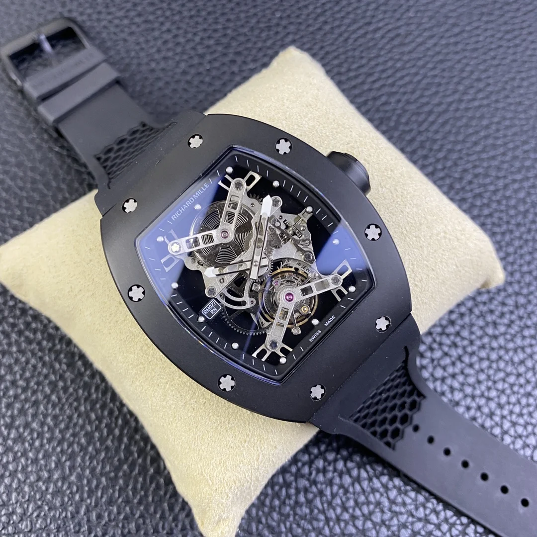 Richard Mille RM Tourbillon Titanium RM 027 43mm — photographed off the sweep