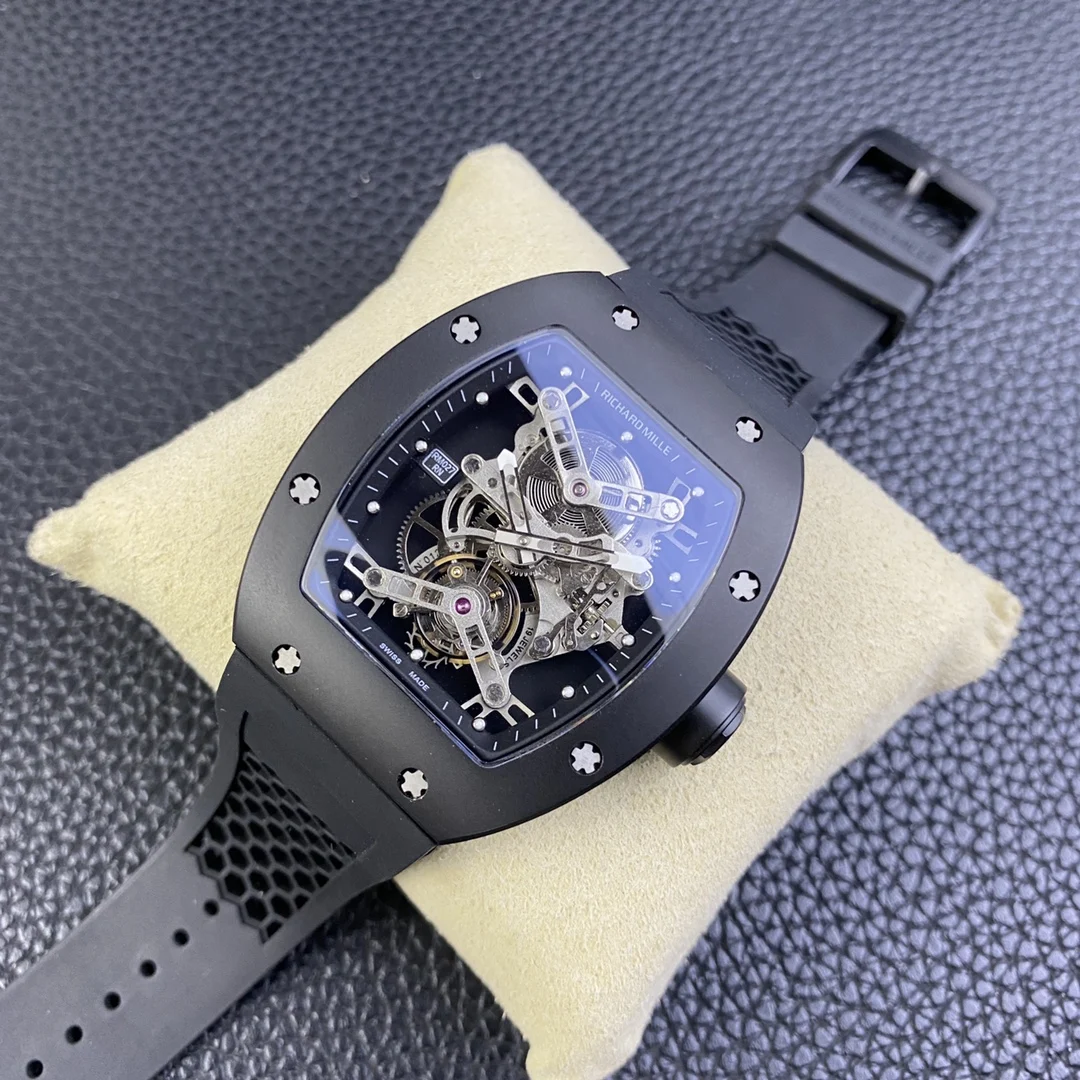 Richard Mille RM Tourbillon Titanium RM 027 43mm — photographed off the sweep