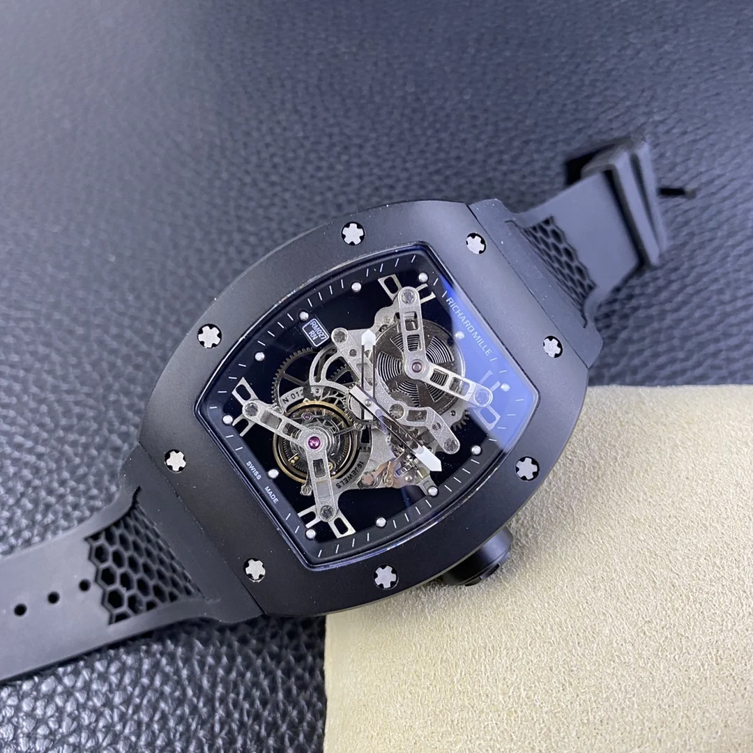 Richard Mille RM Tourbillon Titanium RM 027 43mm — photographed off the sweep