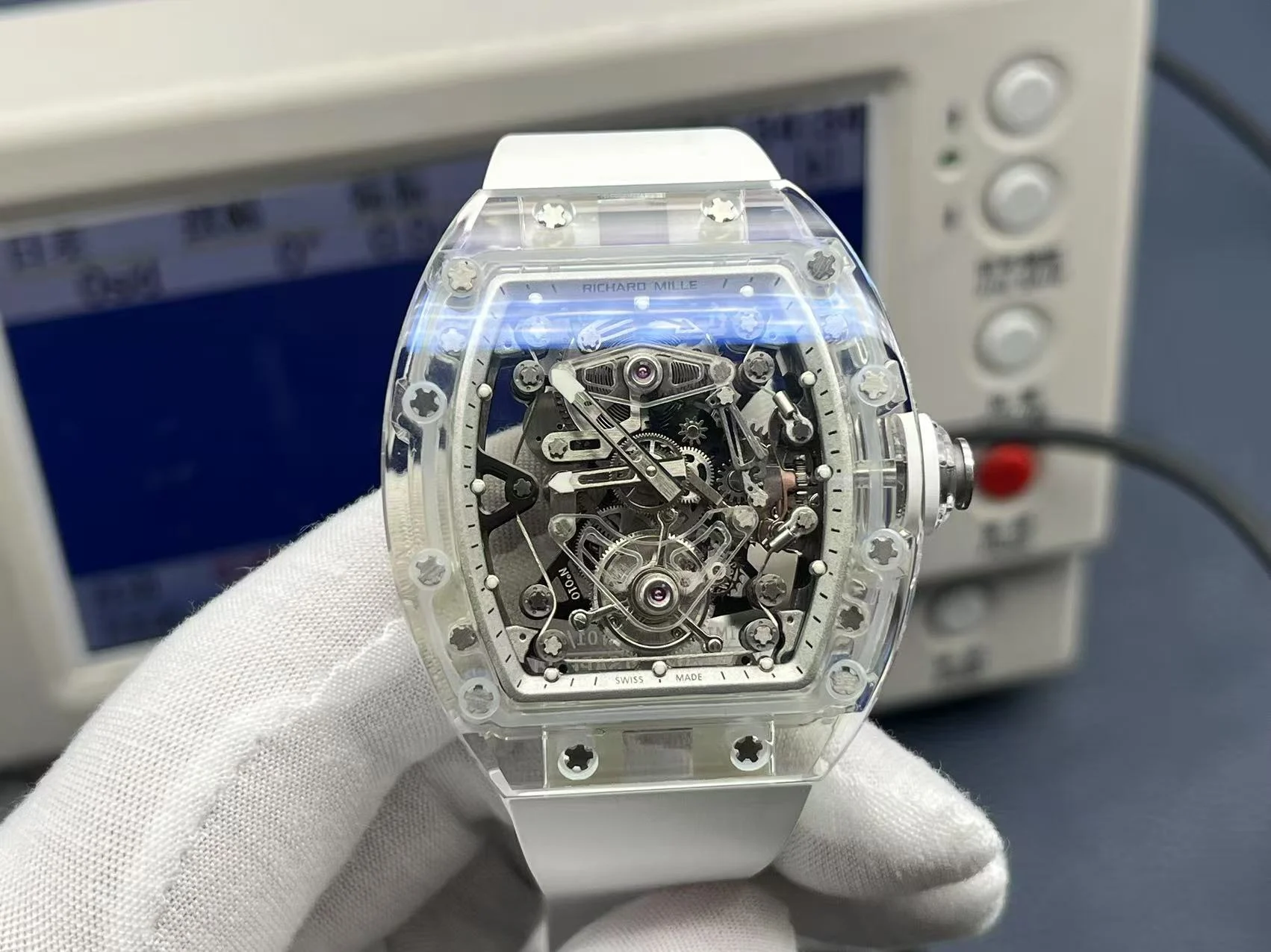 Richard Mille RM Tourbillon Titanium RM 056 — photographed off the sweep