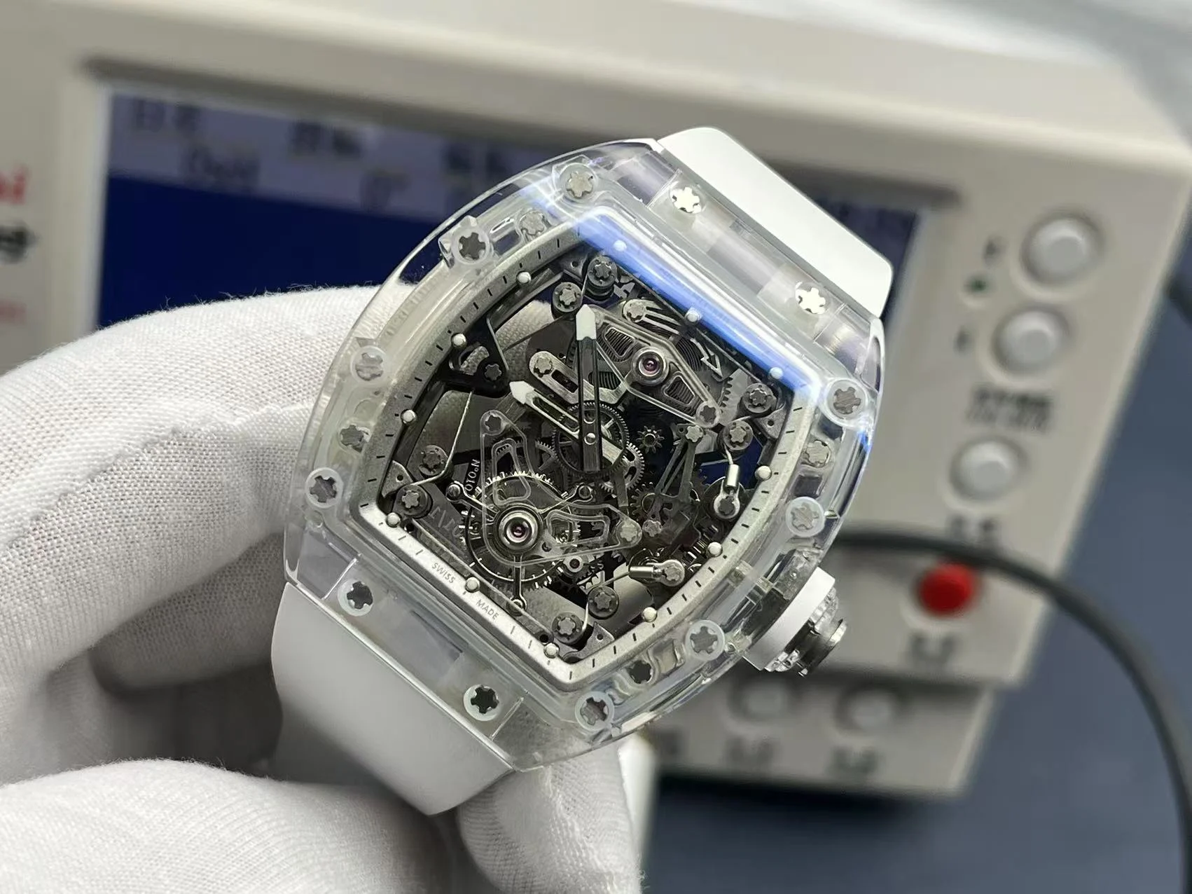 Richard Mille RM Tourbillon Titanium RM 056 — photographed off the sweep