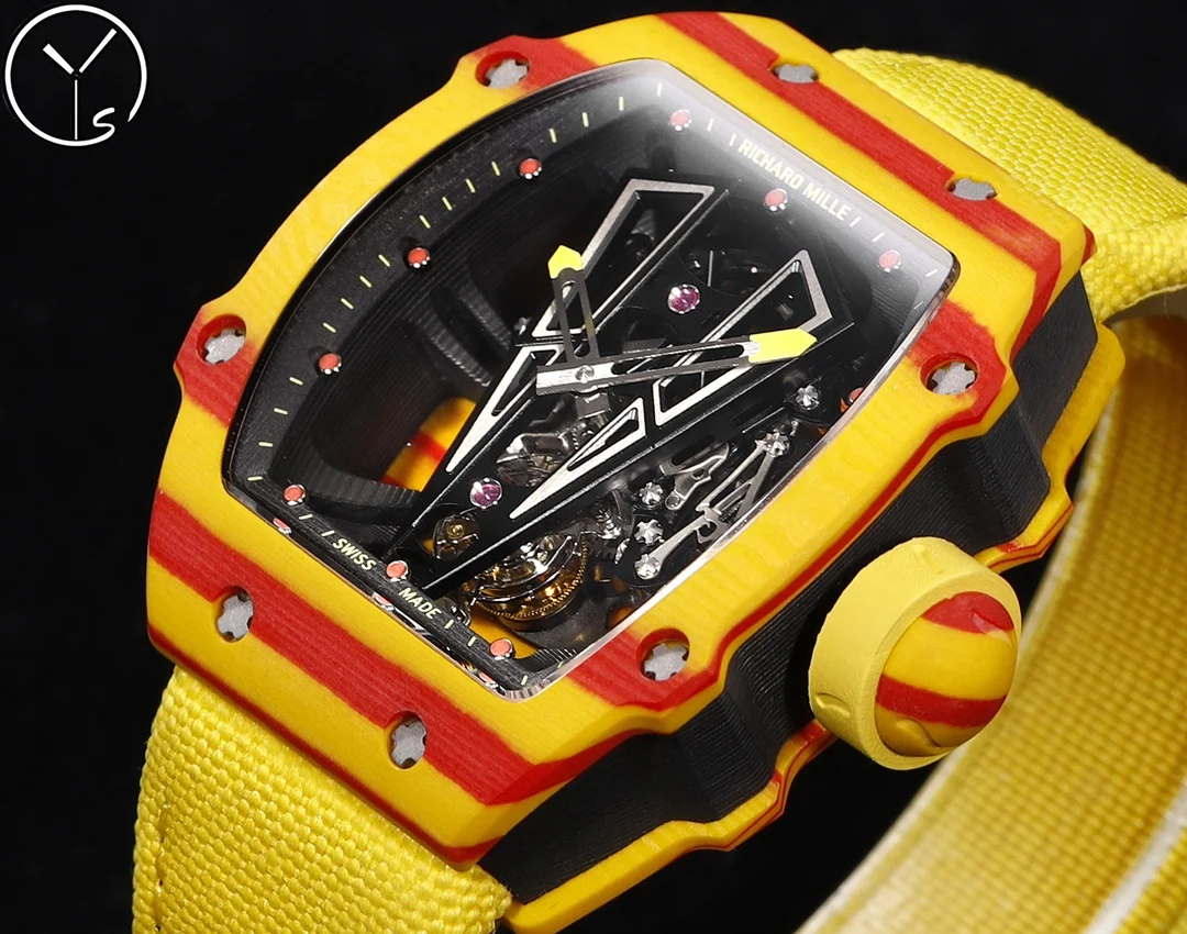 Richard Mille RM Tourbillon Titanium RM 27-03 47.70 × 40.50mm — photographed off the sweep