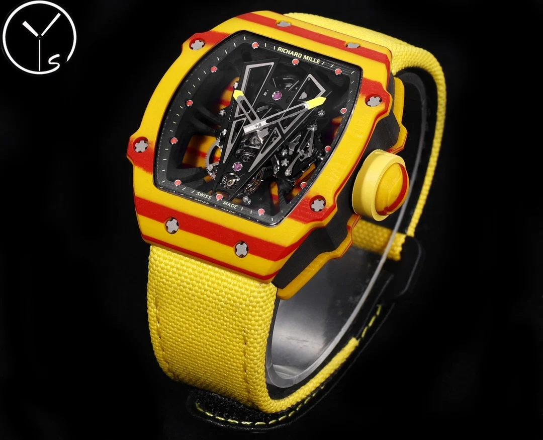 Richard Mille RM Tourbillon Titanium RM 27-03 47.70 × 40.50mm — photographed off the sweep