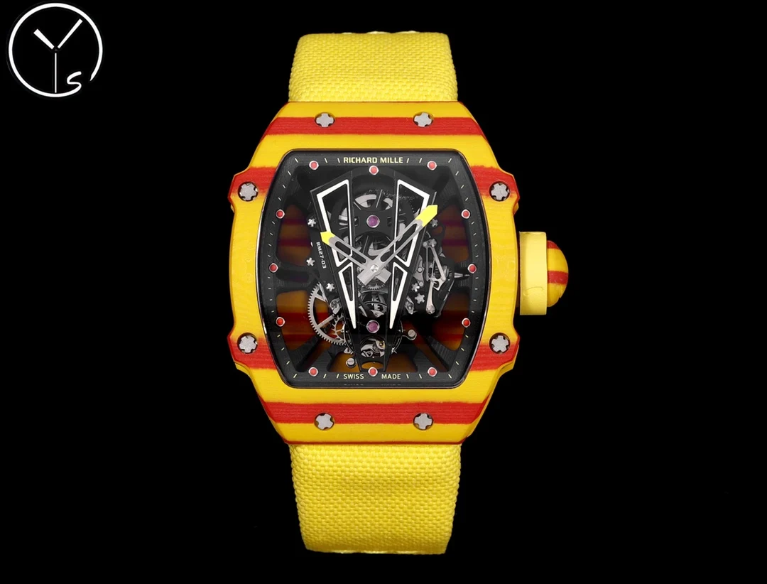 Richard Mille RM Tourbillon Titanium RM 27-03 47.70 × 40.50mm — photographed off the sweep
