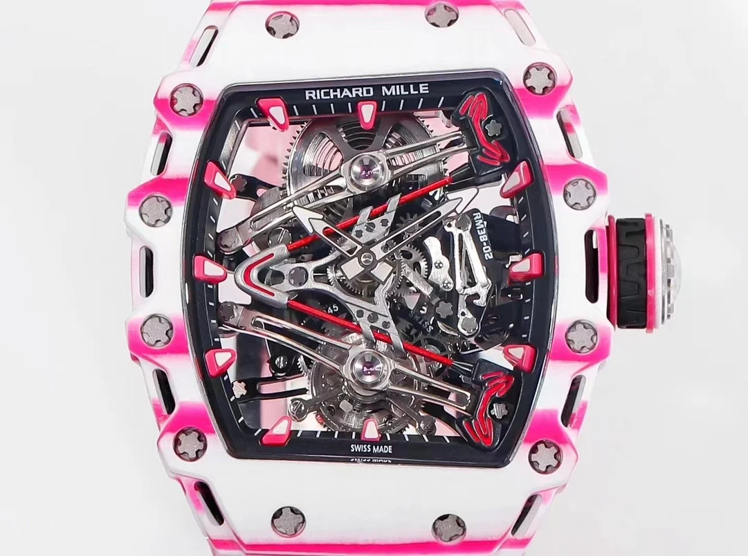 Richard Mille RM Tourbillon Titanium White Dial RM 38-02 — detail