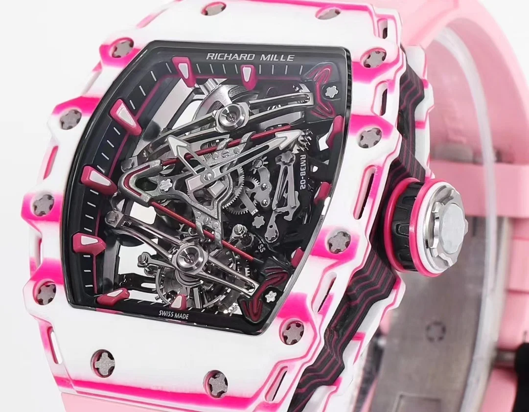 Richard Mille RM Tourbillon Titanium White Dial RM 38-02 — photographed off the sweep