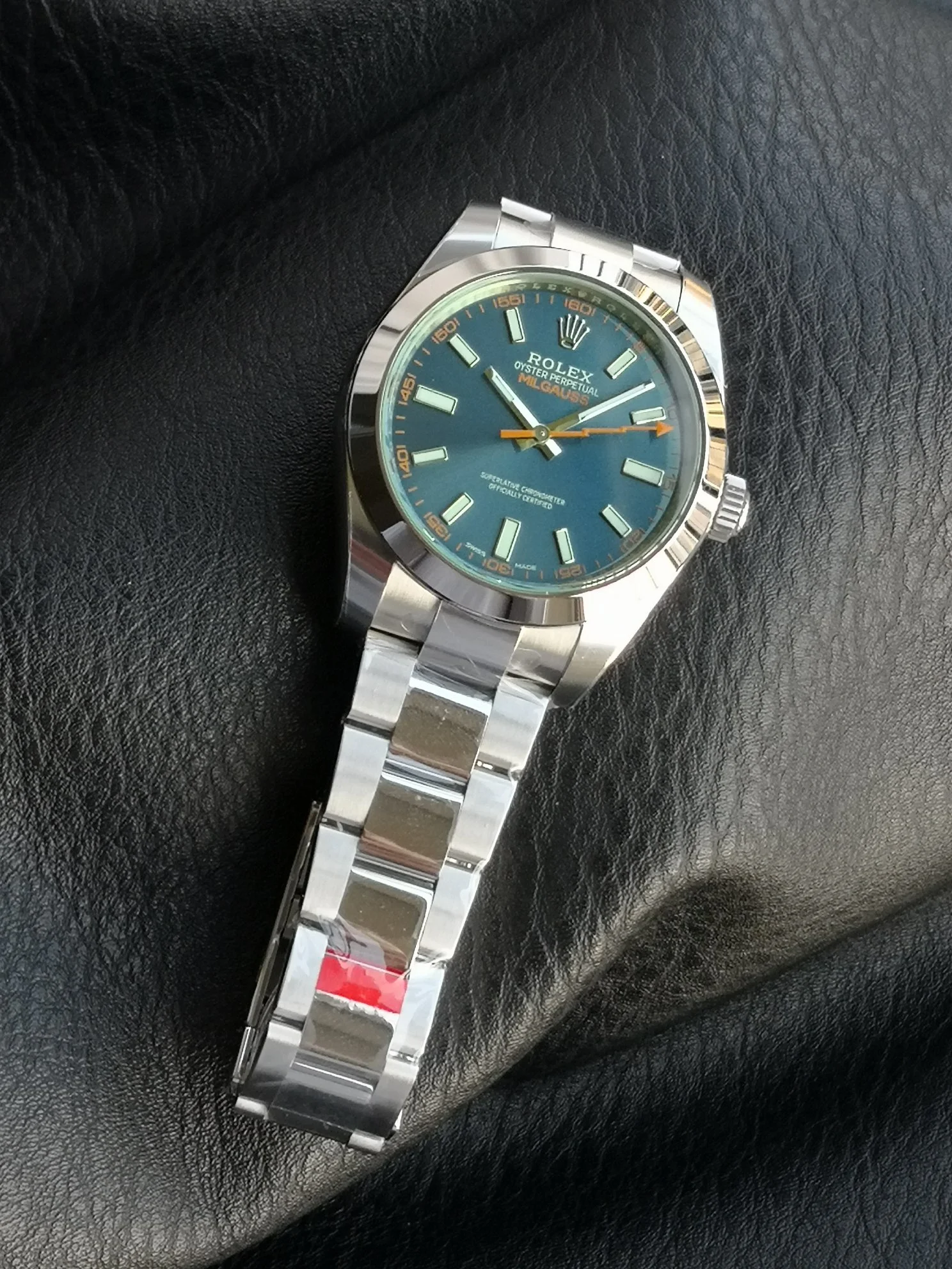 Rolex 116400GV — photographed off the sweep