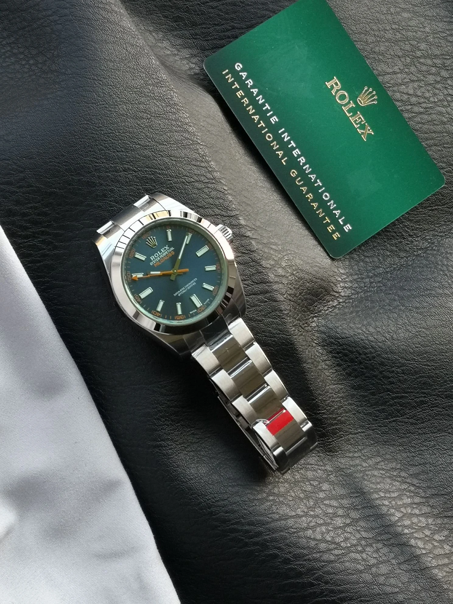 Rolex 116400GV — photographed off the sweep
