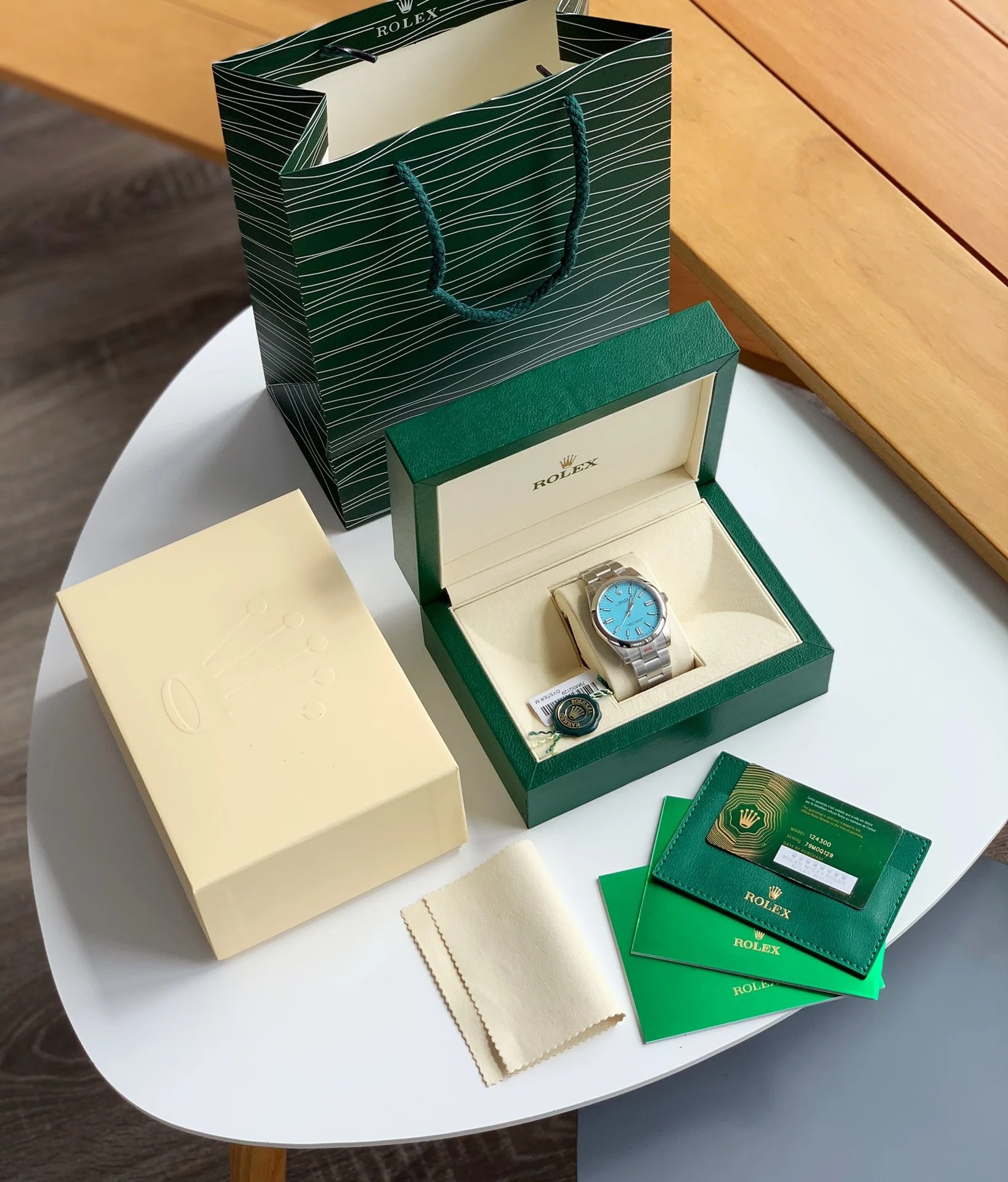 Rolex 124300 — photographed off the sweep