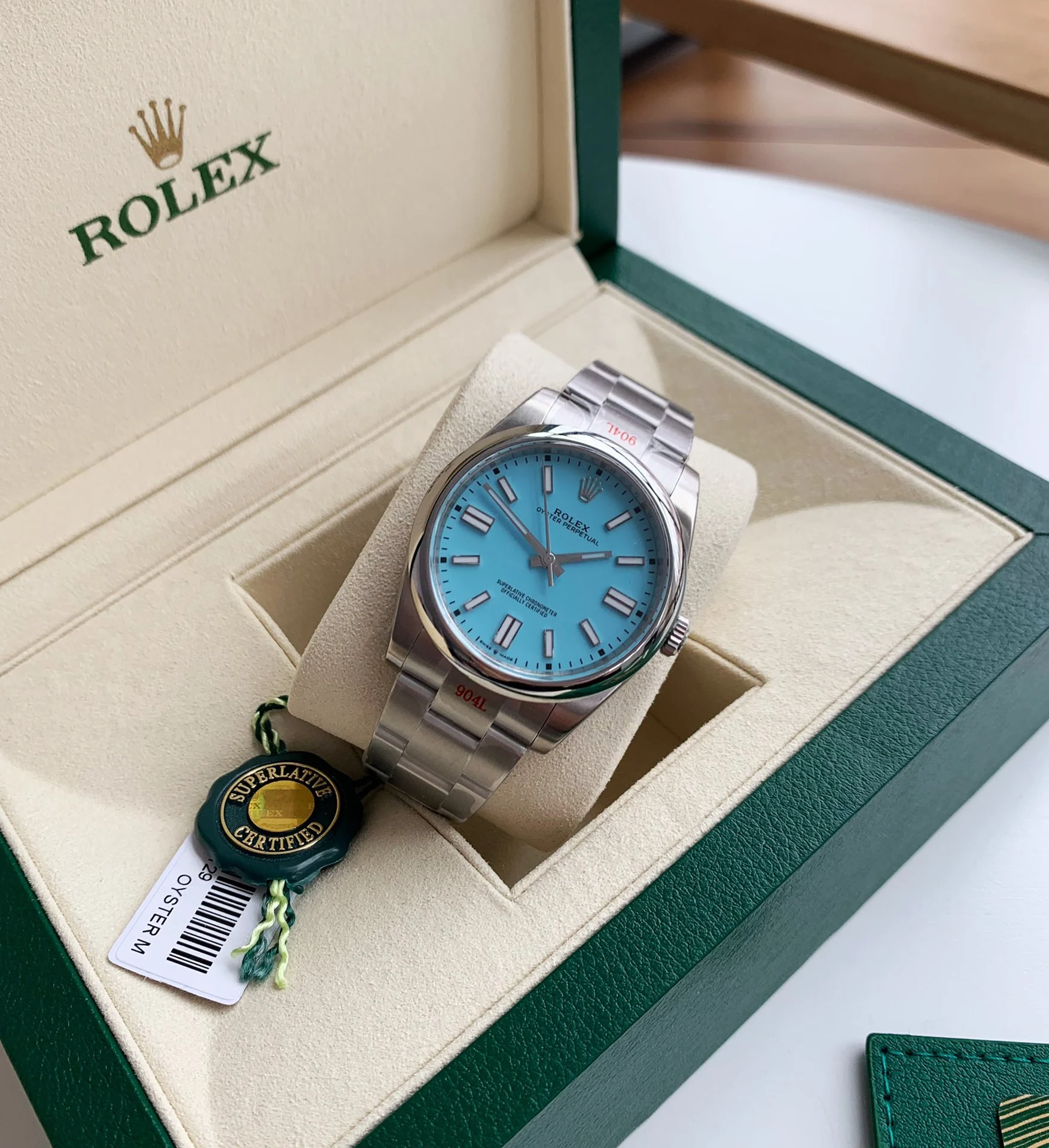 Rolex 124300 — photographed off the sweep