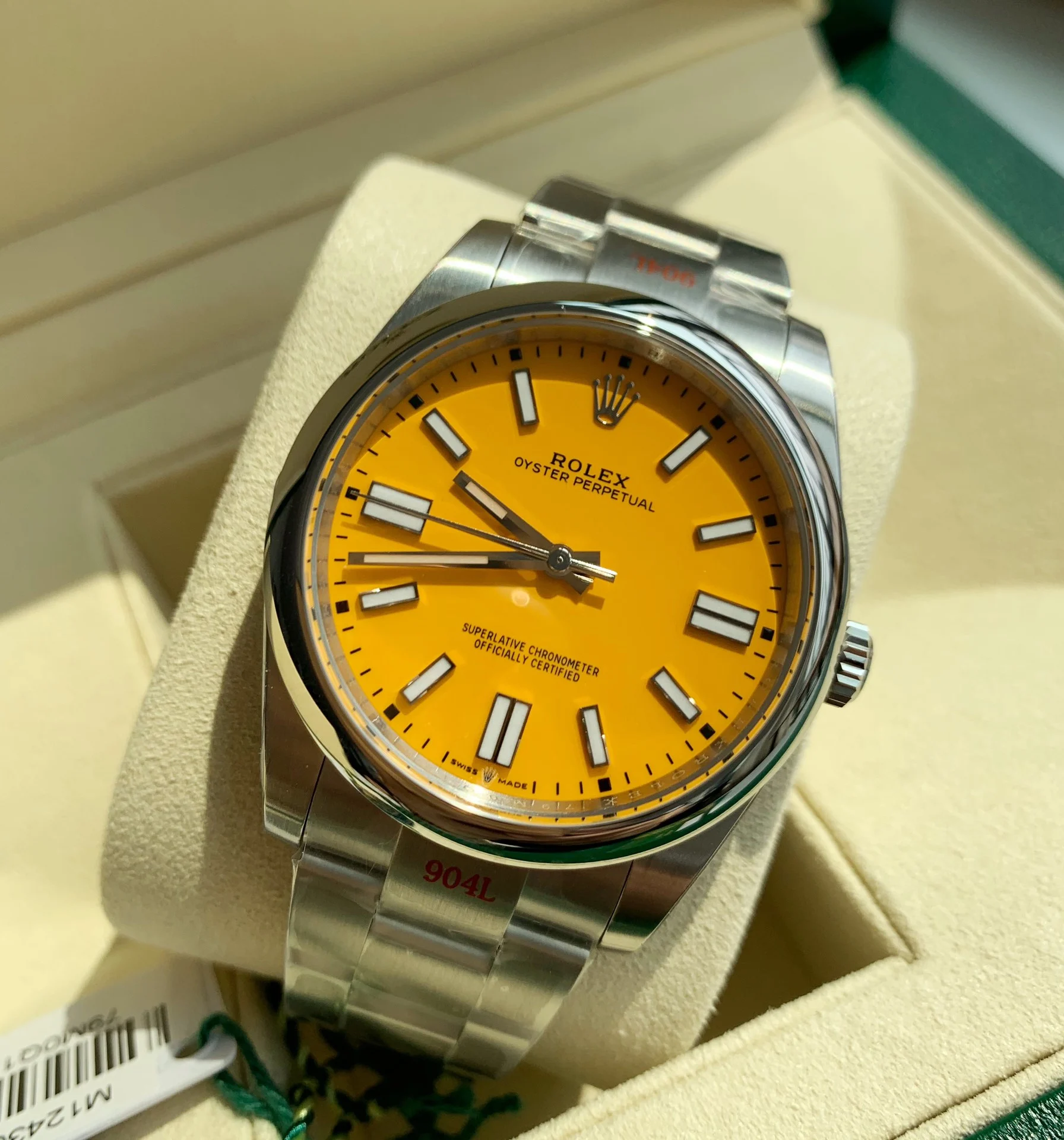 Rolex 124300 — photographed off the sweep
