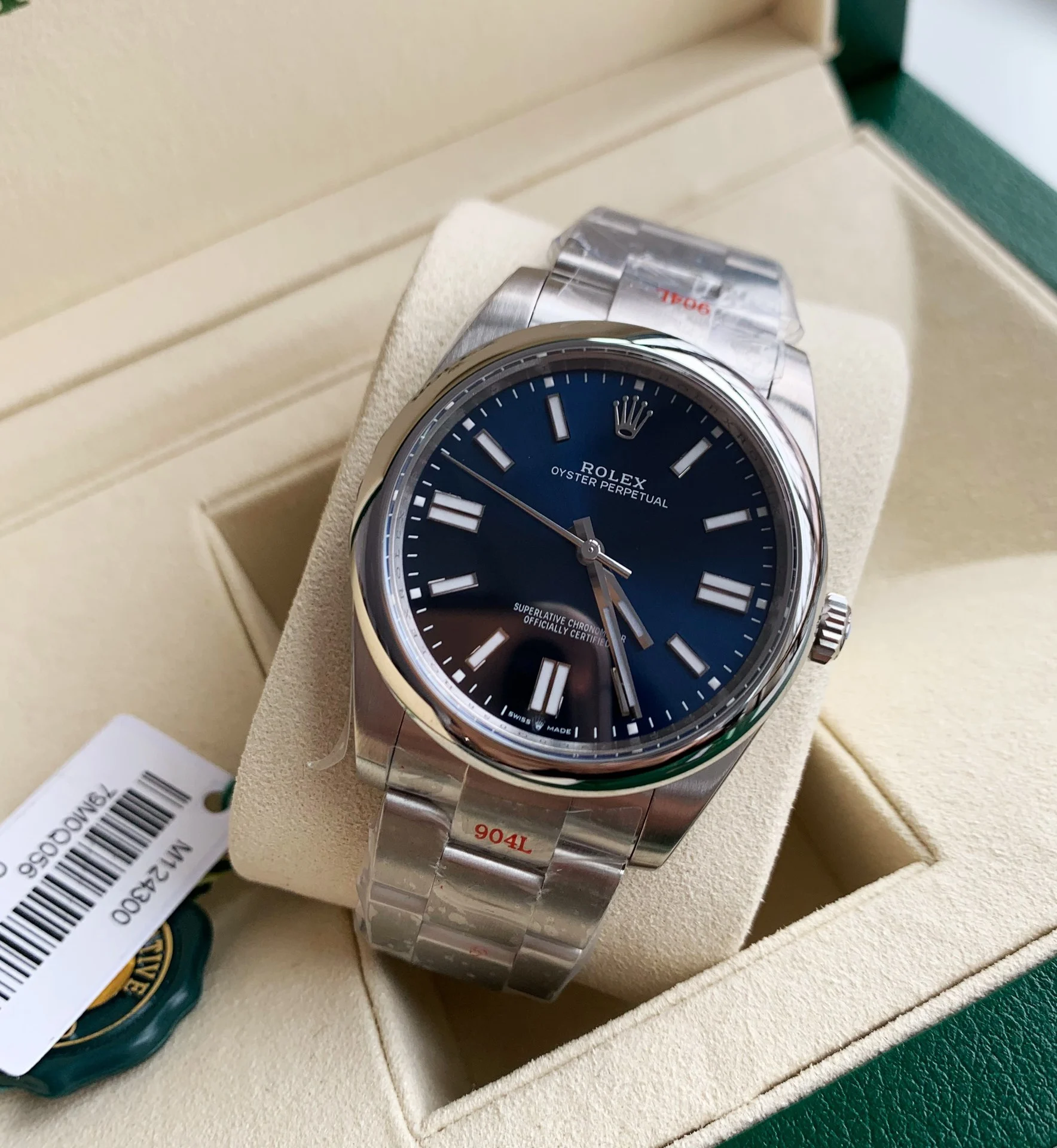 Rolex 124300 — photographed off the sweep