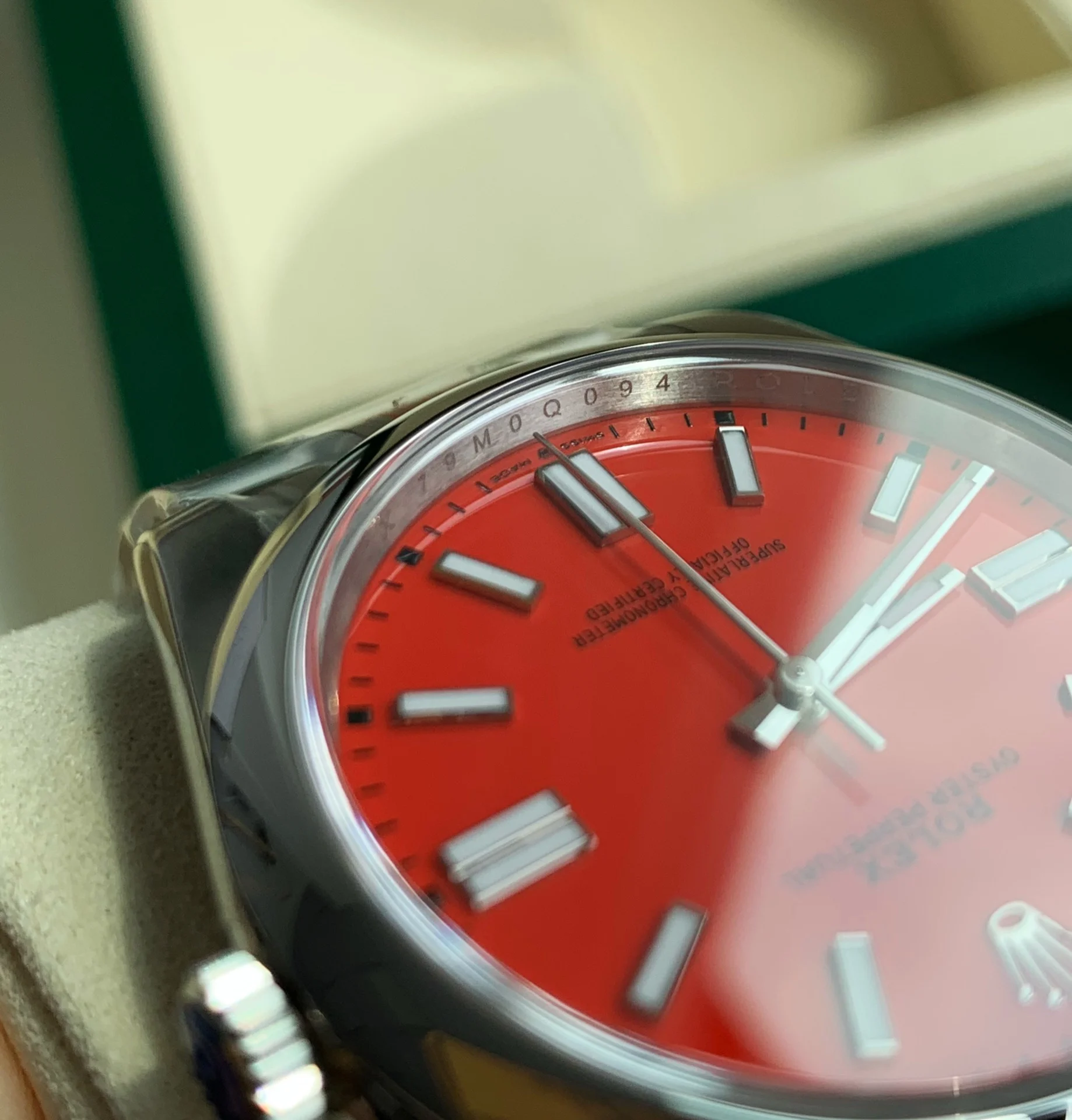 Rolex 124300 — photographed off the sweep