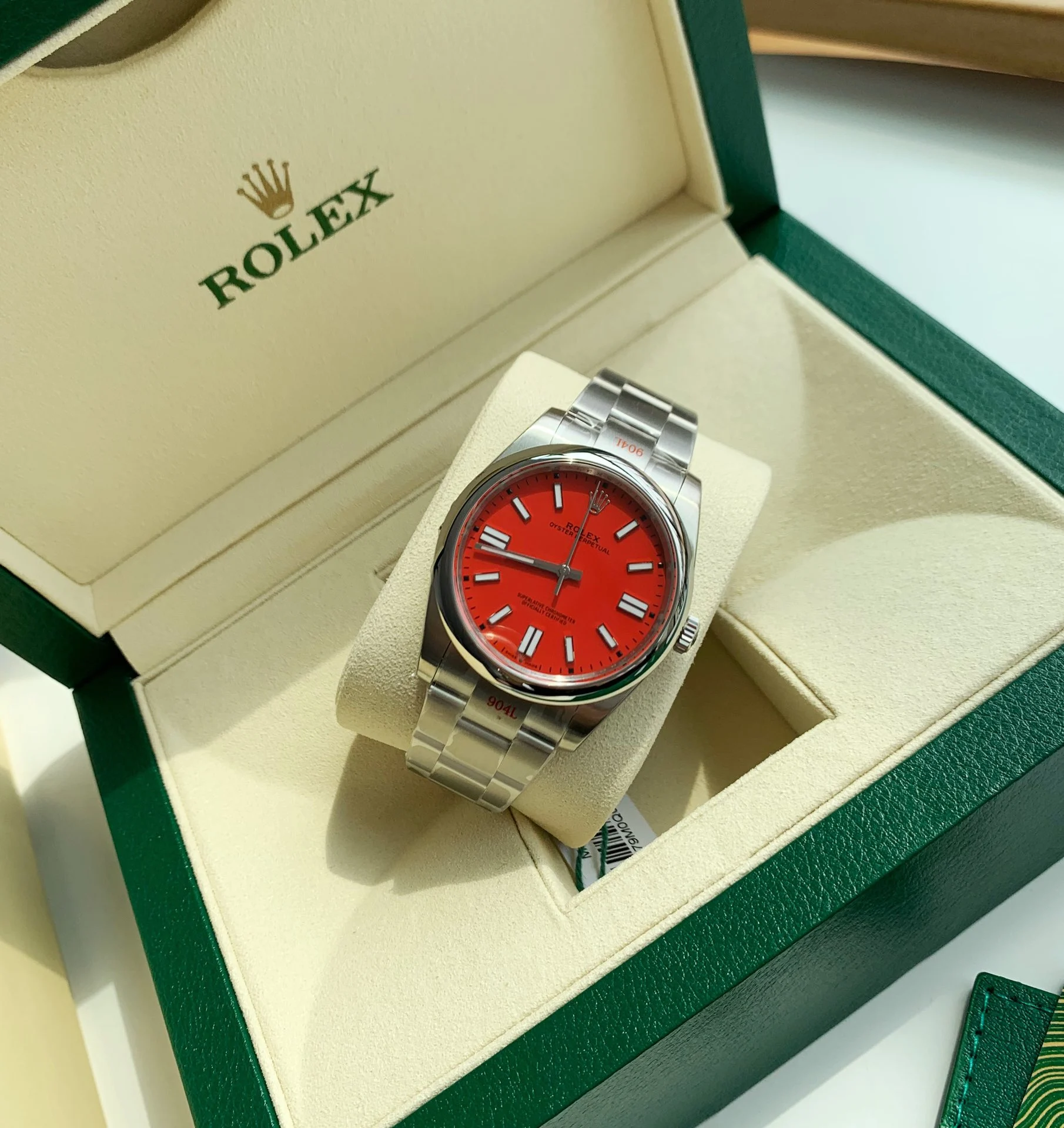 Rolex 124300 — photographed off the sweep