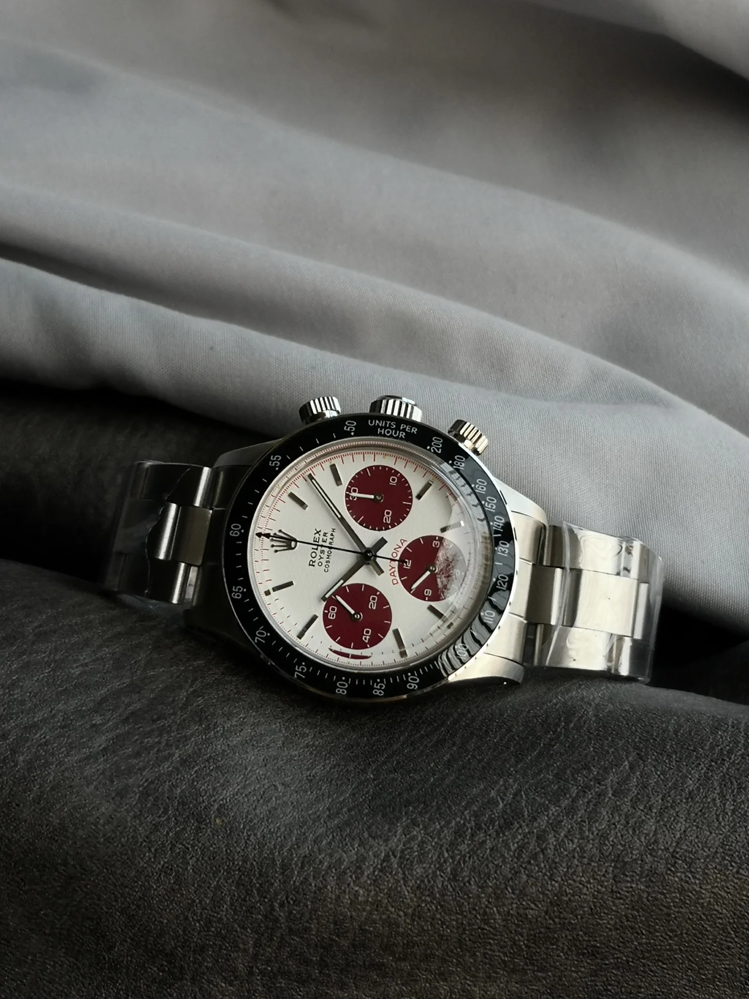 Rolex 37.5mm — photographed off the sweep