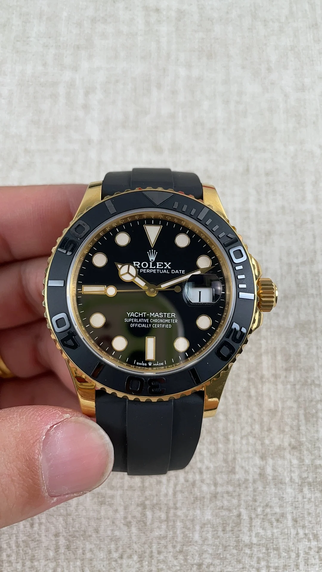 Rolex 42mm — photographed off the sweep